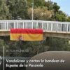 El Ayuntamiento de Elche denuncia que se ha “cortado y vandalizado” la bandera de España que se había puesto en la Pasarela