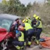 Varias personas heridas en un choque frontal entre dos vehículos en el Camino Viejo de Santa Pola