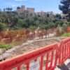 Trabajan en un mirador turístico en la Avenida de la Comunitat Valenciana